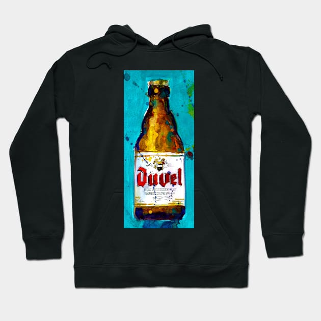 Beer Belgian - Men Cave, Kitchen Art Bar Art Ale Hoodie by dfrdesign